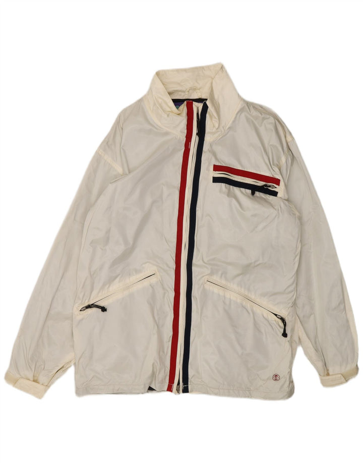 Burton Herre Snowboards Windbreaker Jacket UK 38 Medium White Colourblock