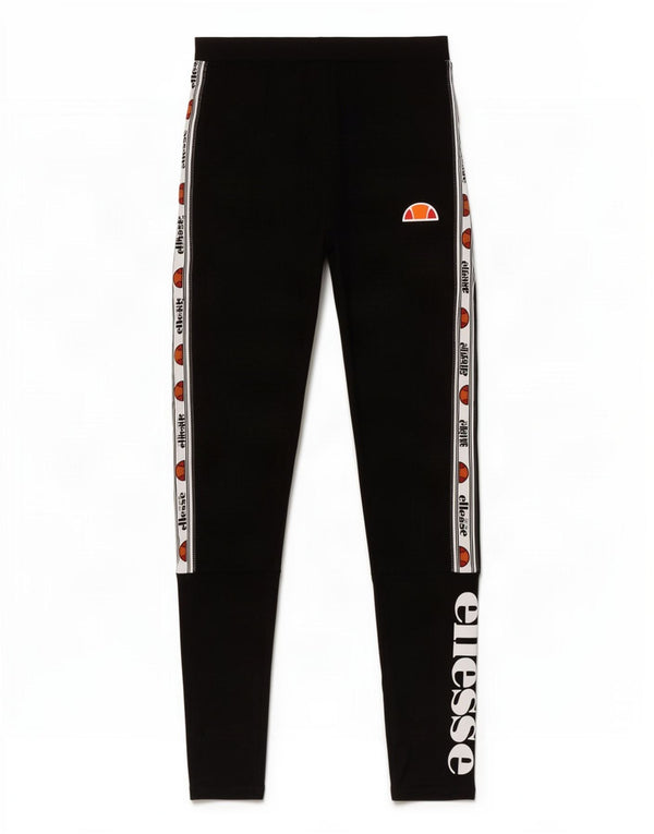 Ellesse Womens Grafiske Leggings UK 10 Small Black Colourblock Bomuld