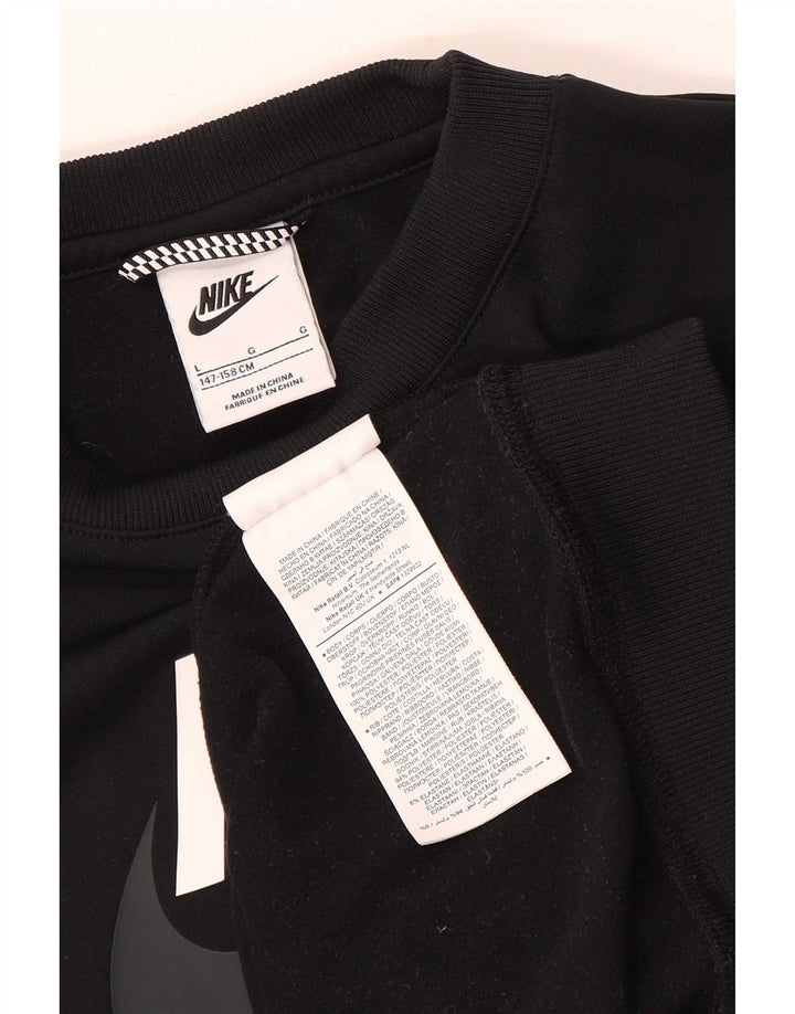 Nike Boys Graphic Sweatshirt Jumper 12-13 år Stor sort polyester