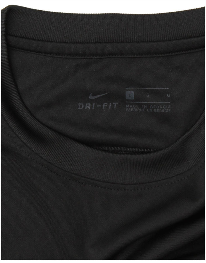 Nike Herre Dri Fit T-Shirt Top Stor Sort