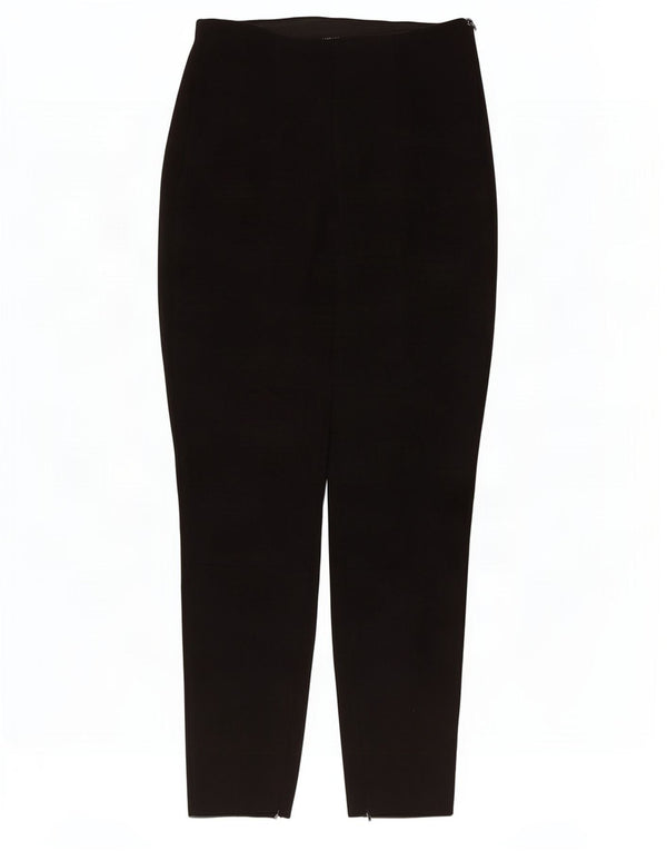 Zara Dame tilspidsede Casual Bukser Small W26 L26 Sort