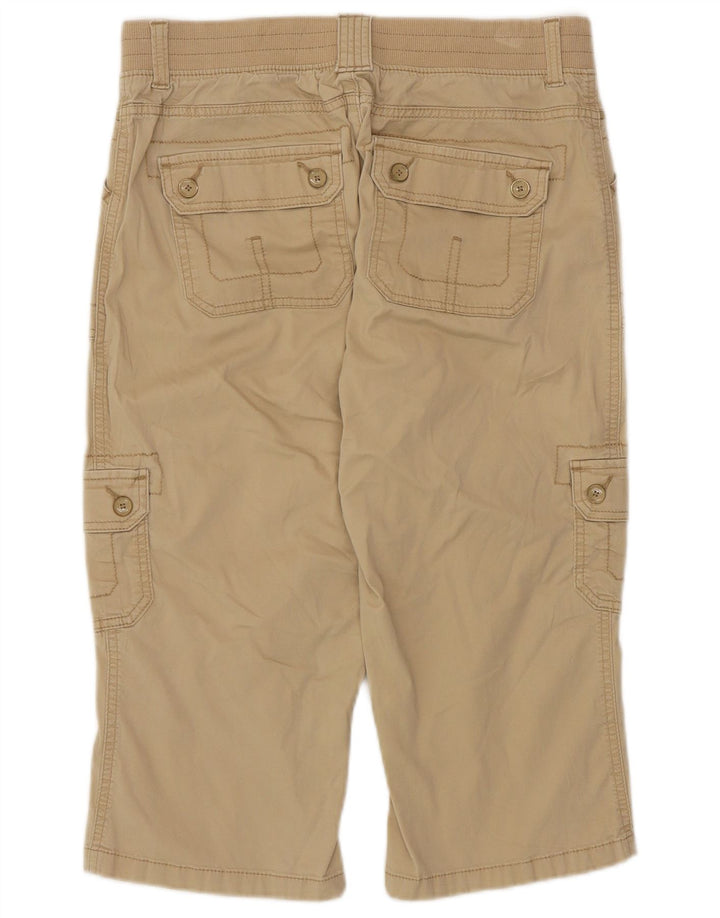 LEE Dame Straight Cargo Capri Bukser US 8 Medium W30 L18 Beige Bomuld
