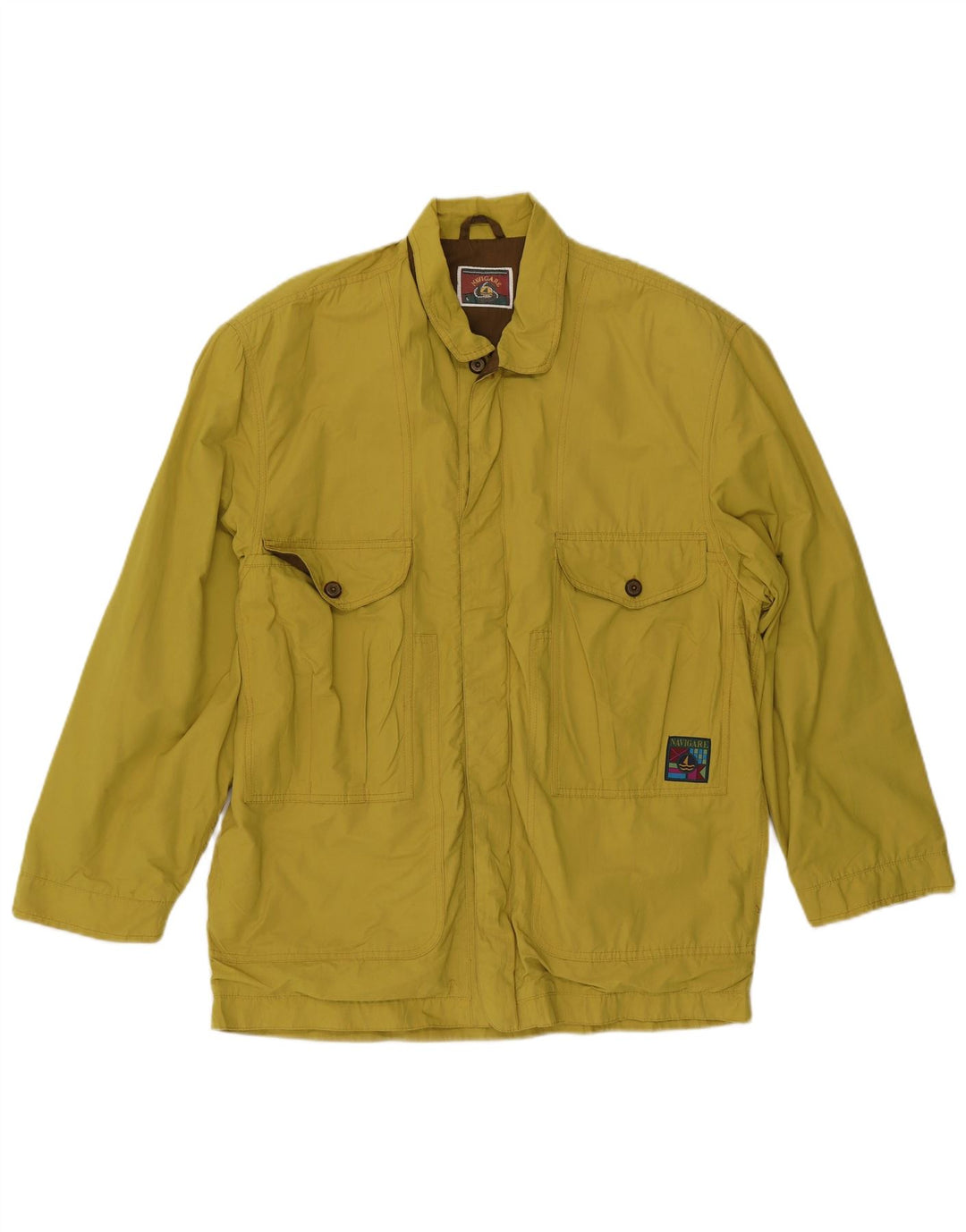 Navigare Herre Utility Jacket UK 40 Large Yellow Cotton