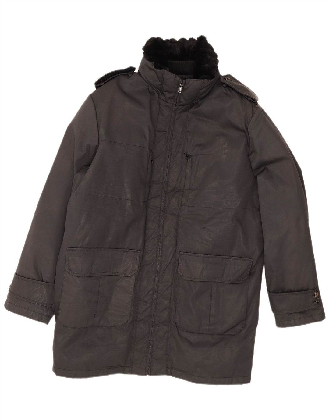 Blumarine Herre Parka Jacket UK 40 Large Black