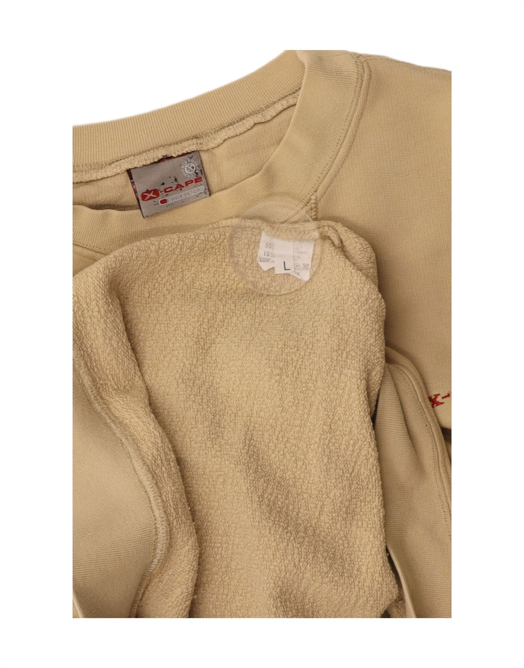X-CAPE Herre Sweatshirt Jumper Stor Beige Bomuld