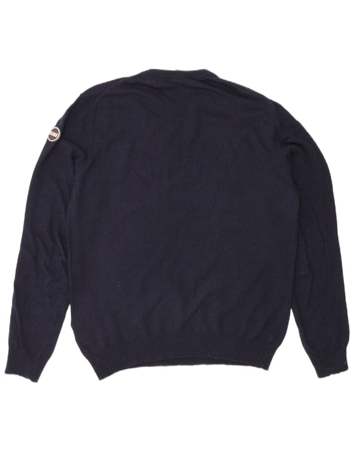 Colmar Herre Crew Neck Jumper Sweater Large Navy Blue Polyamid