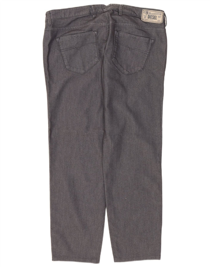 Diesel Dame Straight Jeans W32 L26 Grå Bomuld
