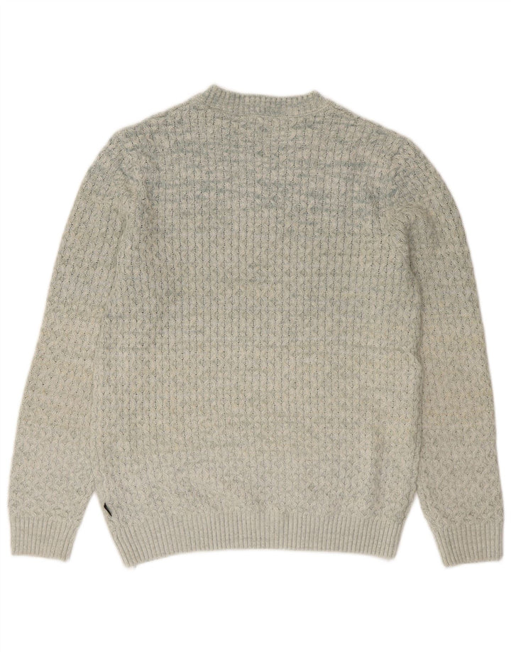 Jack & Jones Herre Crew Neck Jumper Sweater Stor Grå Akryl
