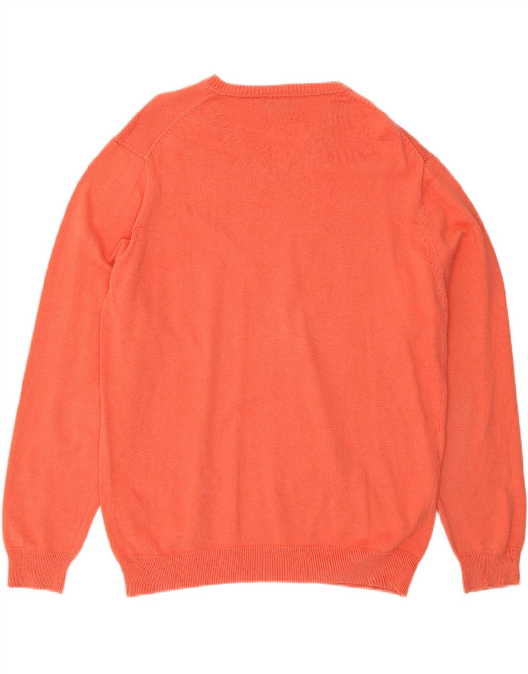 MASSIMO DUTTI Herre V-hals sweater Stor Pink Bomuld