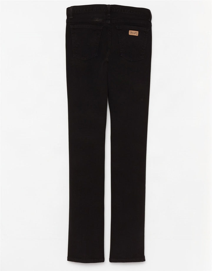 Wrangler Herre Slim Straight Jeans W32 L32 Sort Bomuld
