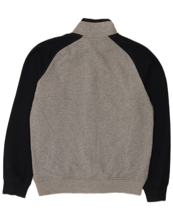 Nike Træningsdragt til mænd, topjakke UK 38/40 Medium Grey Colourblock Bomuld