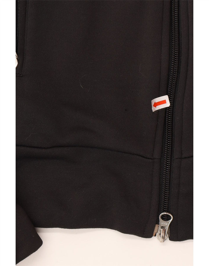 ADIDAS træningsdragt topjakke til kvinder UK 12 Medium Black Colourblock