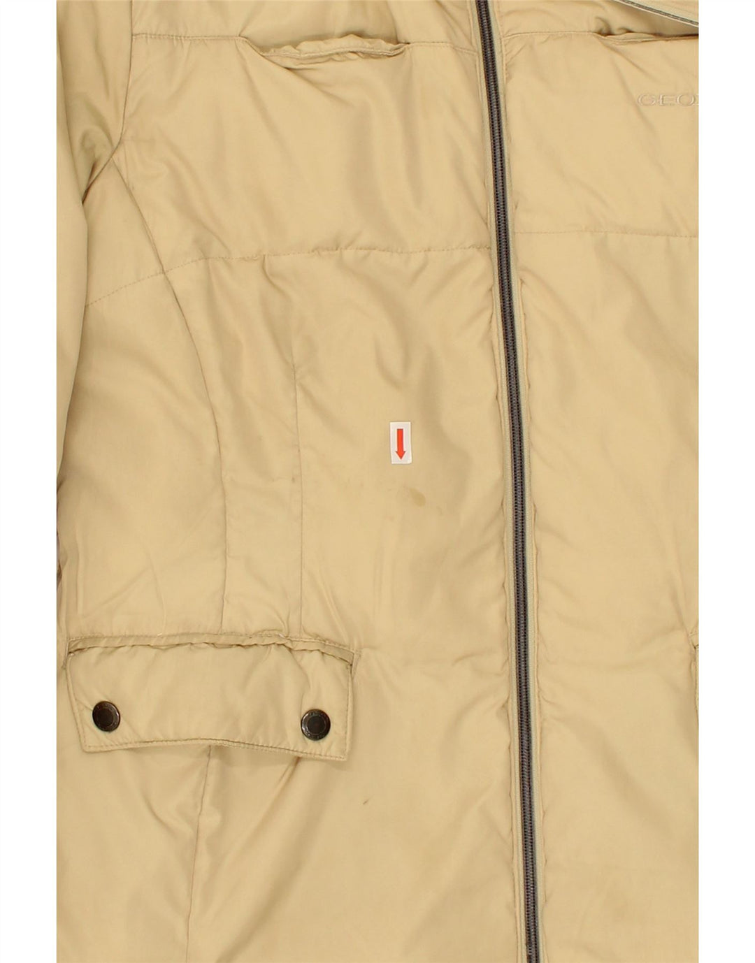 GEOX Womens Padded Jacket UK 10 Small  Beige Polyester Vintage Geox and Second-Hand Geox from Messina Hembry 