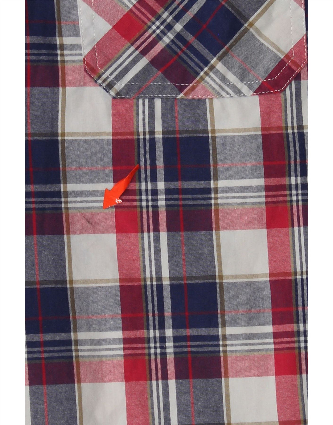 SUPERDRY kortærmet herreskjorte Stor flerfarvet ternet bomuld