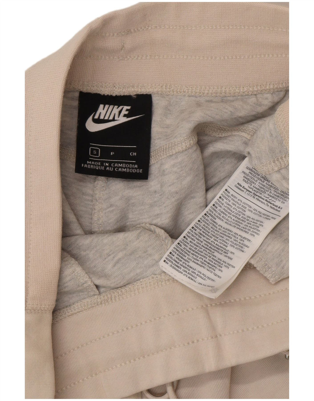 NIKE Træningsdragt til mænd Joggers Små beige bomuld