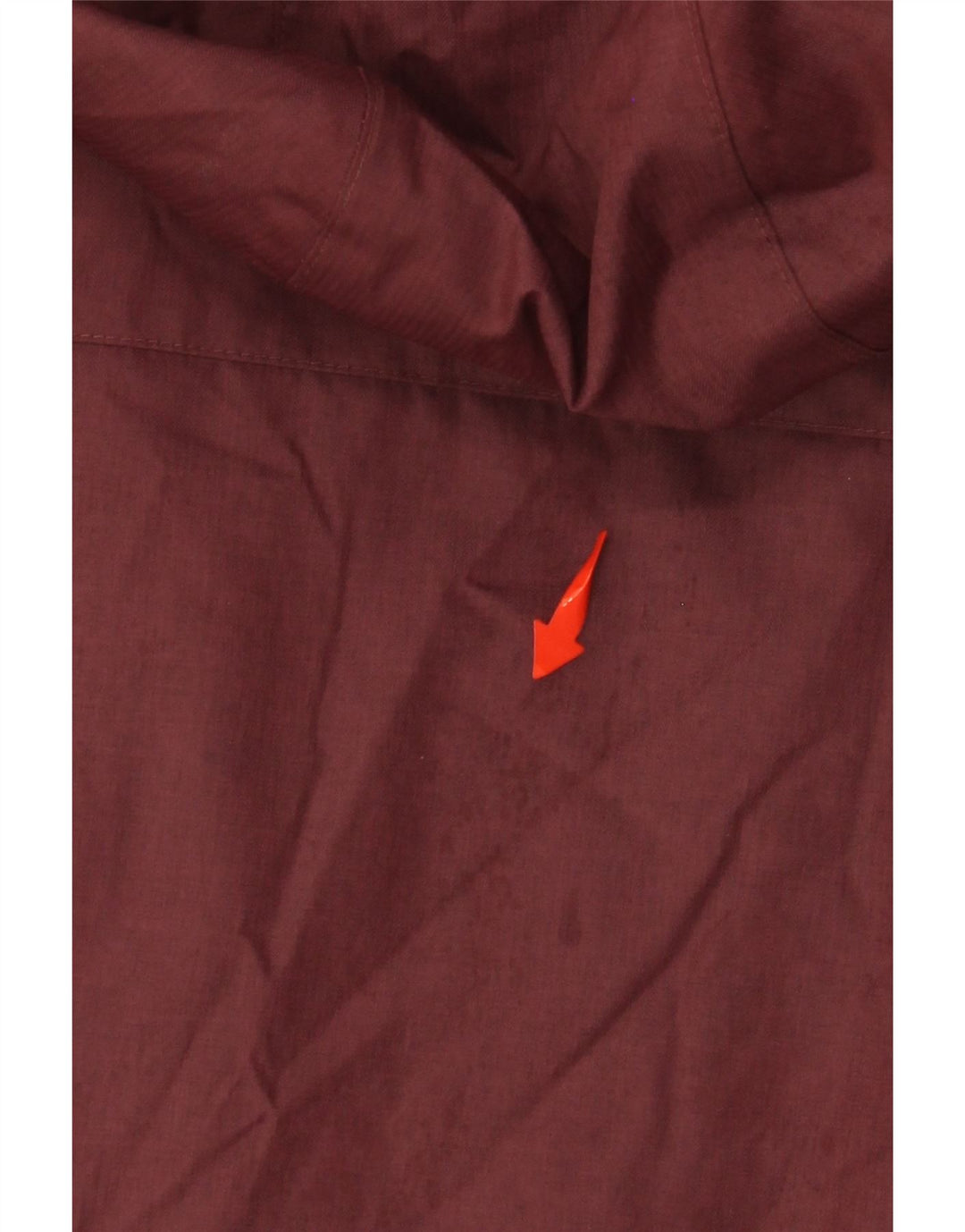 COLUMBIA Dame Hætte Oversized Windbreaker Jacket UK 10 Small Burgundy