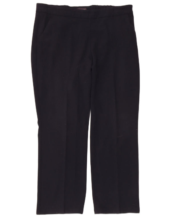 Marks & Spencer Dame Casual Bukser UK 14 Large W34 L27 Navy Blue