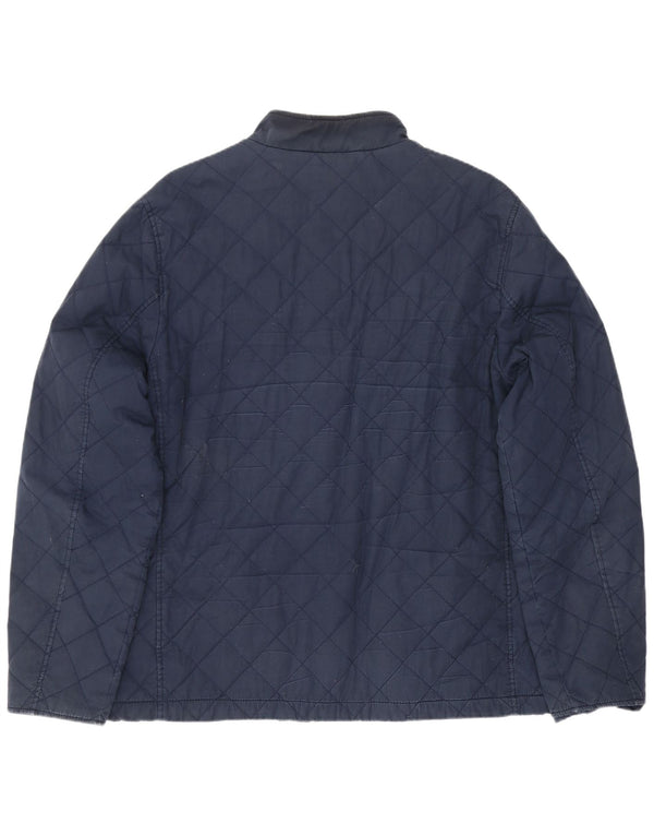 Jack Wills Herre quiltet jakke UK 42 XL marineblå bomuld