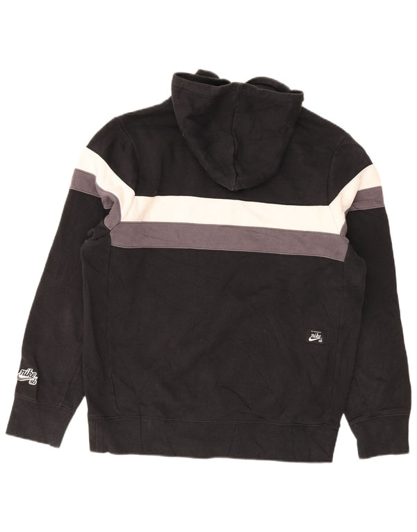 Nike Herre hættetrøje Jumper Medium Sort Colourblock Bomuld
