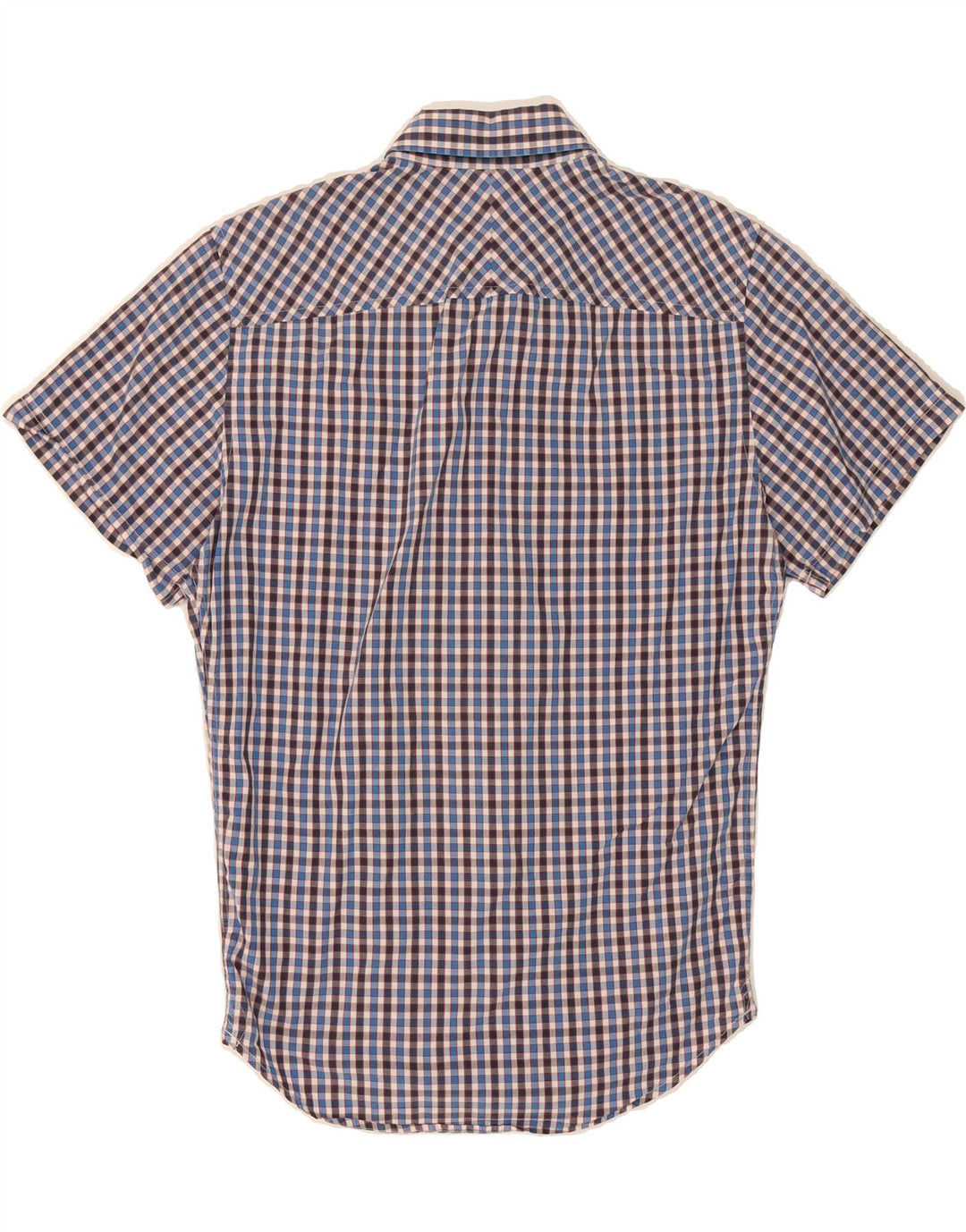 TIMBERLAND Mens Earthkeepers Slim Fit Short Sleeve Shirt Medium Blue Check Vintage Timberland and Second-Hand Timberland from Messina Hembry 