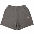 ADIDAS Womens Sport Shorts UK 12 Medium Grey Flecked Cotton
