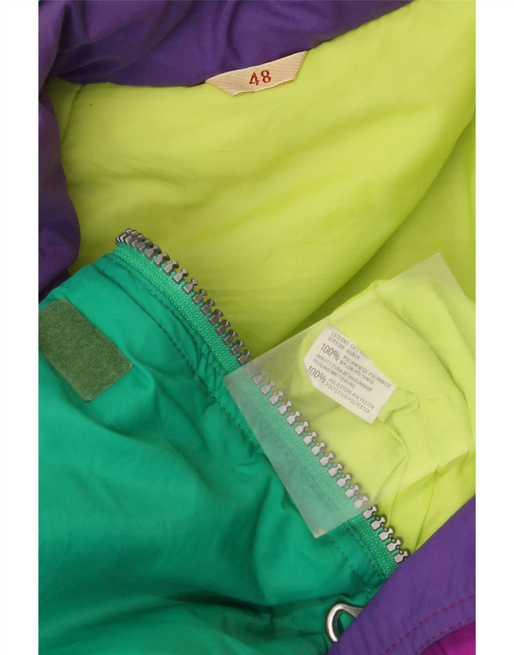 Vintage skijumpsuit til kvinder IT 48 XL Flerfarvet Colourblock Polyamid