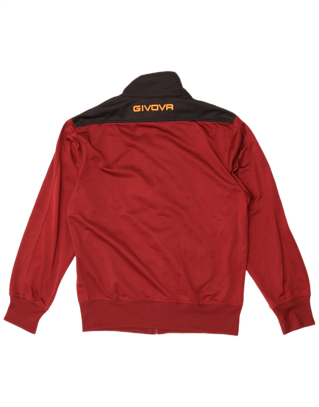 Givova Herre grafisk træningsdragt Topjakke XL Burgundy Colourblock Polyester
