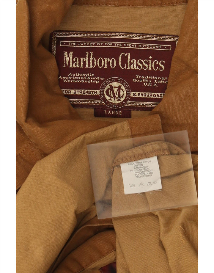Marlboro Classics Trench Coat til mænd UK 40 Stor brun bomuld