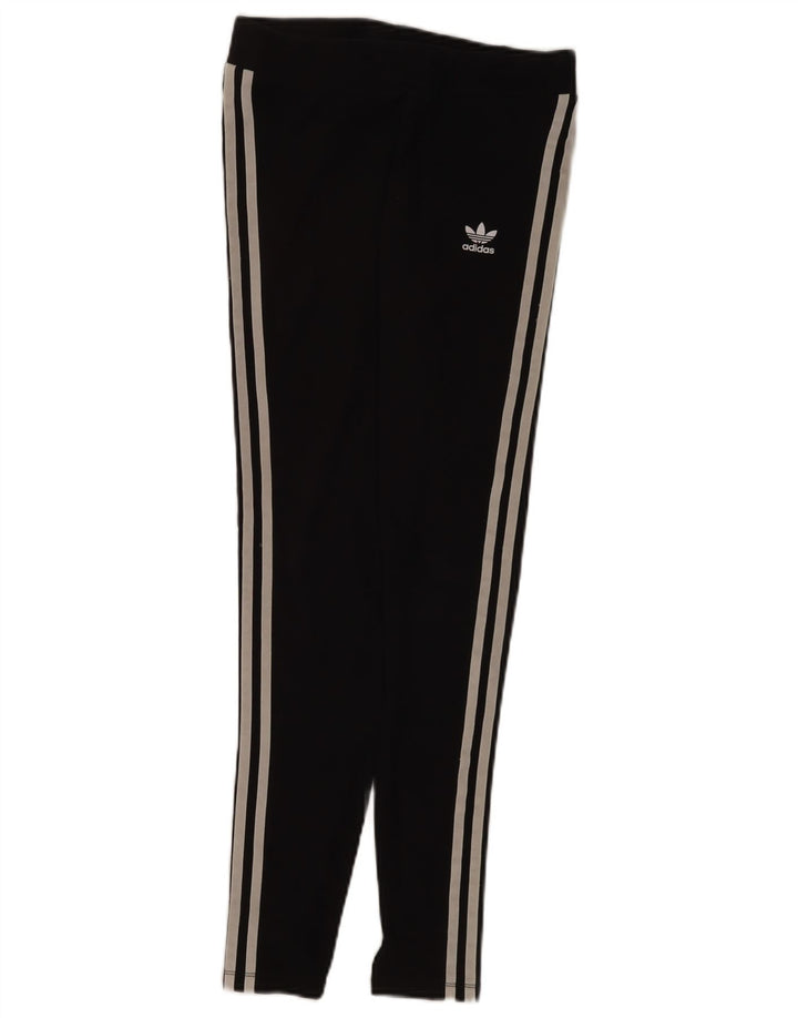 Adidas Dame Leggings UK 10 Small Black Bomuld