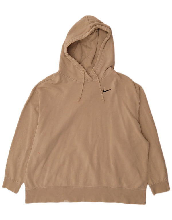 Nike oversized hættetrøje til kvinder DK 22 2XL Beige bomuld