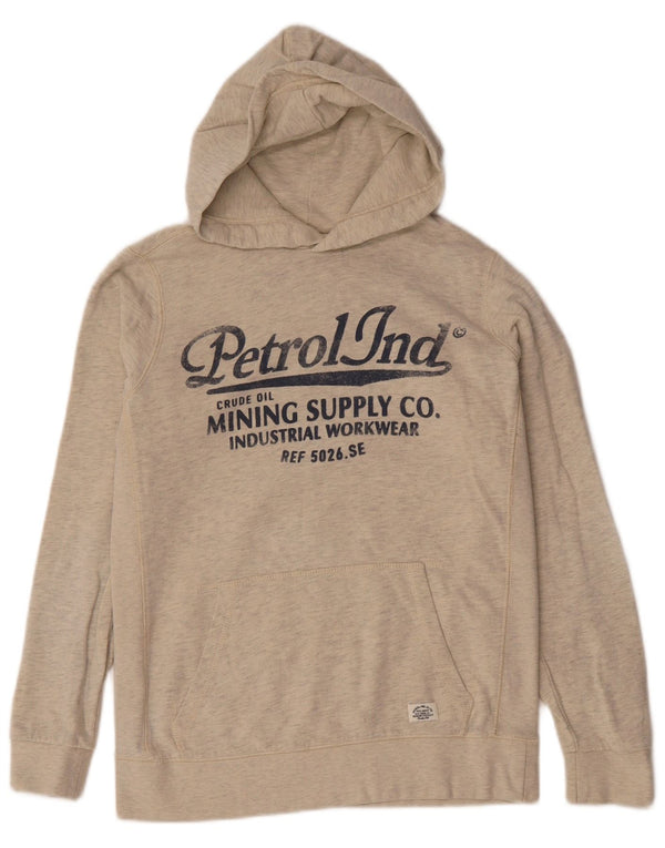 Petrol Industries Grafisk hættetrøje til piger 15-16 år Grå Flecked