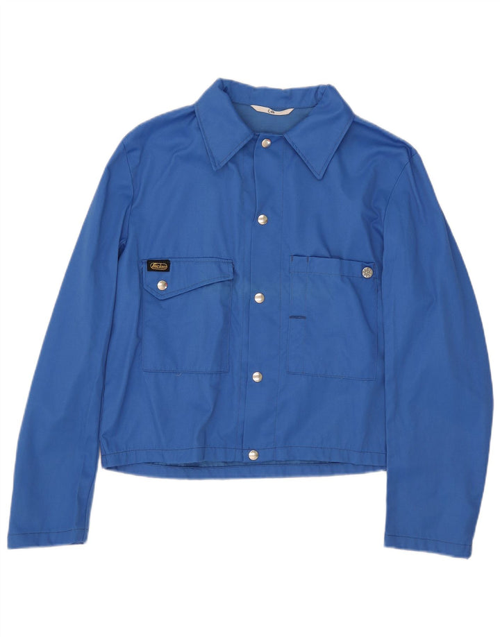 Snickers Dame Crop Bomber Jacket IT 48 XL Blå Nylon