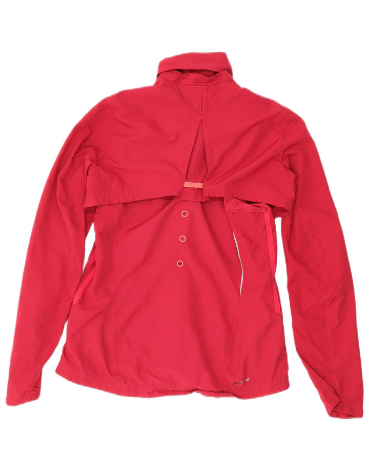 ADIDAS Womens Clima Proof Tracksuit Top Jacket UK 8 Small  Red Polyester