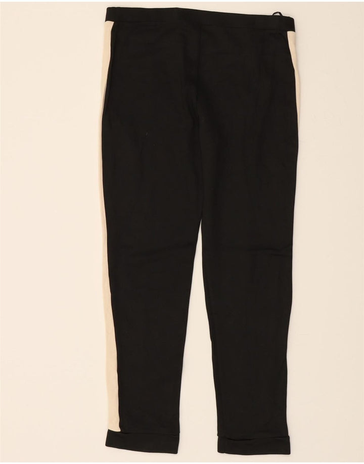 MAX&CO. Womens Slim Casual Trousers Large W32 L27 Black Colourblock Vintage Max&Co. and Second-Hand Max&Co. from Messina Hembry 