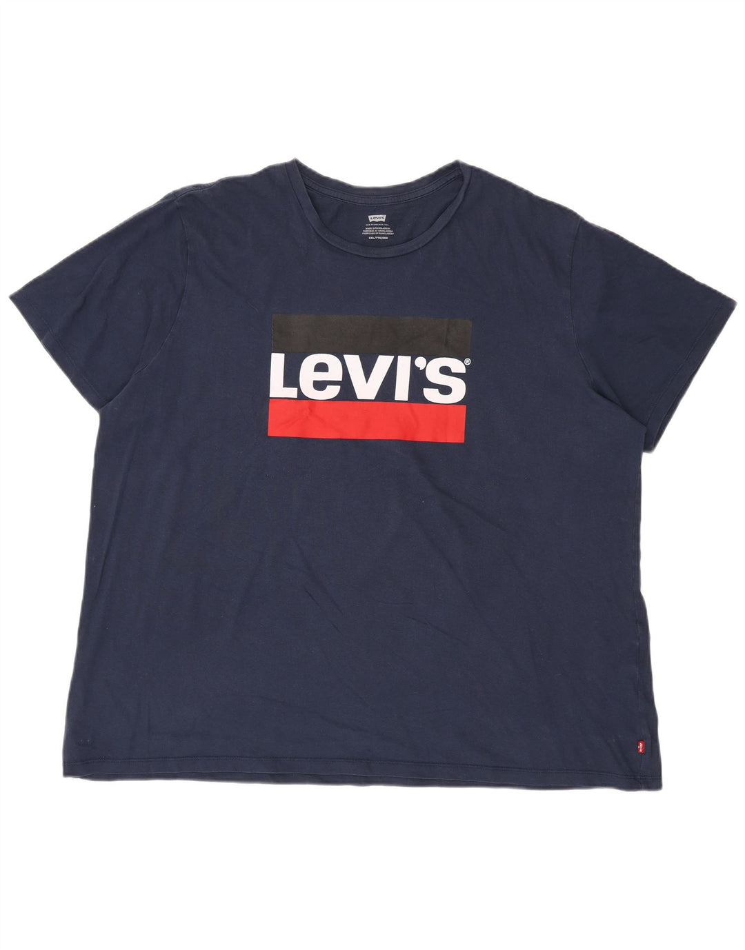 Levi's Herre grafisk T-shirt top 2XL marineblå