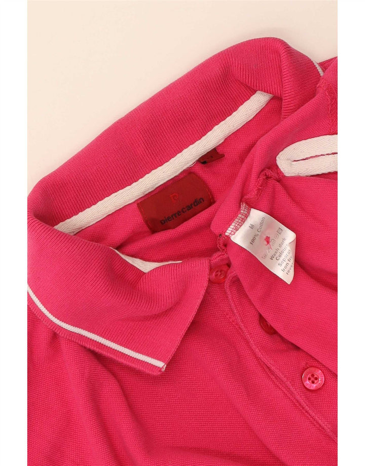 Pierre Cardin Poloskjorte til mænd Medium Pink Bomuld