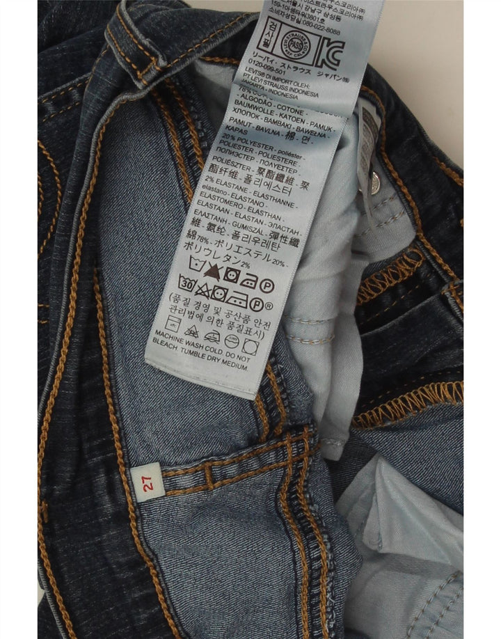 LEVI'S denimshorts til kvinder W27 Små marineblå bomuld