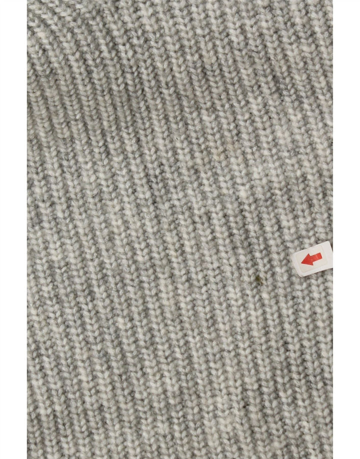Marks & Spencer Dame V-hals sweater UK 14 Medium Grey Polyester