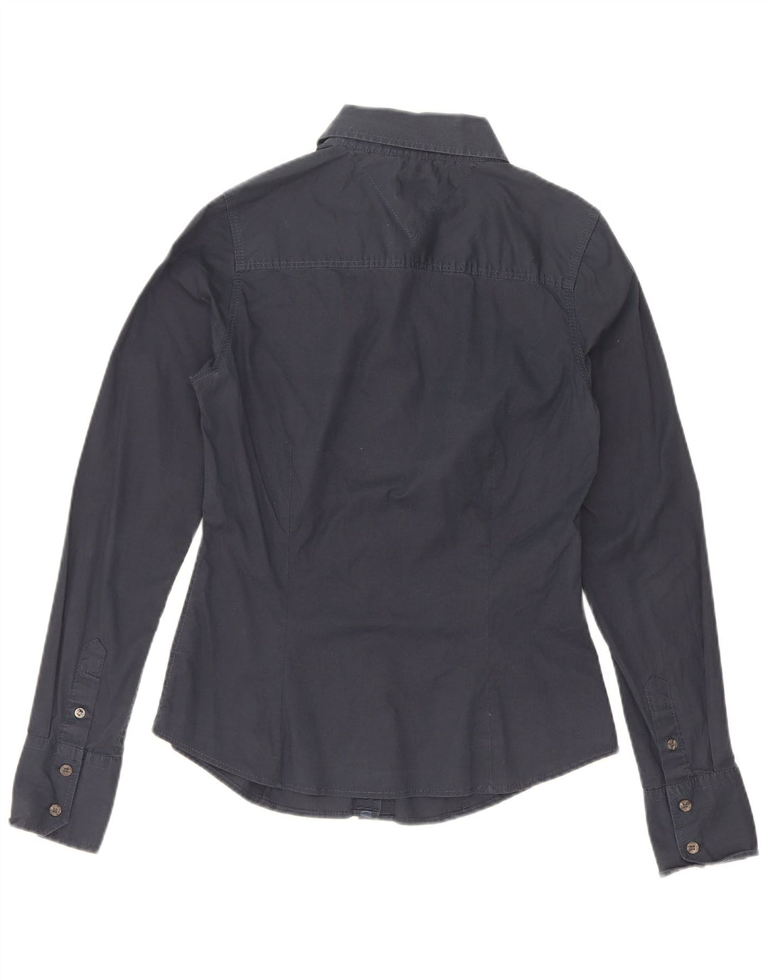 Tommy Hilfiger Dameskjorte UK 12 Medium Navyblå Bomuld
