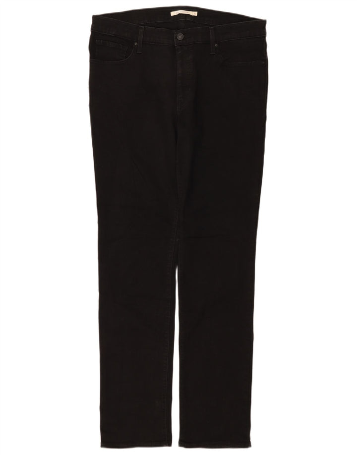 Levi's Womens 312 Shaping Slim Jeans W32 L32 Sort bomuld