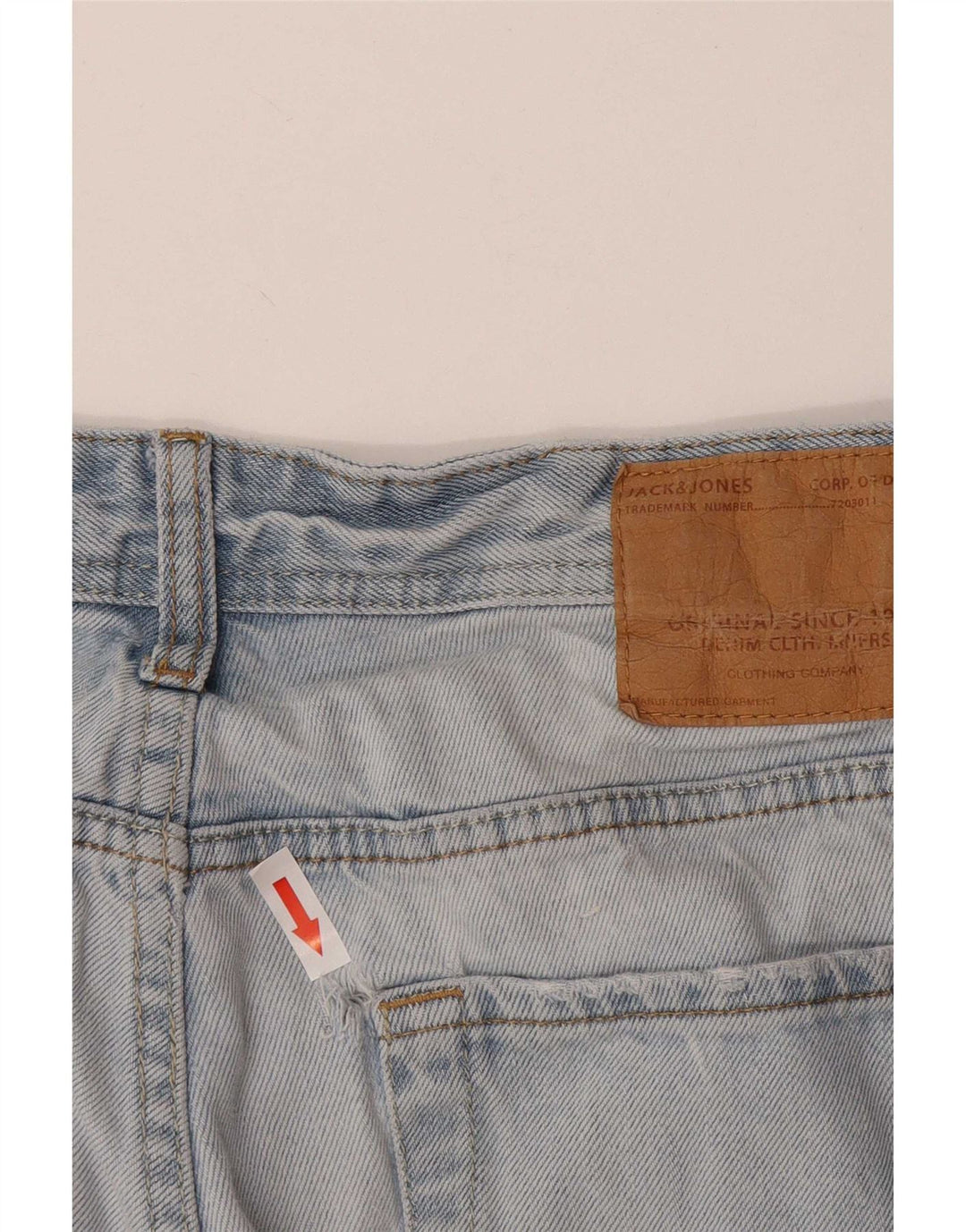 Jack & Jones denimshorts til mænd store W34 blå bomuld