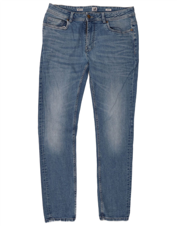 DACK'S Herre Slim Jeans IT 50 Large W34 L31 Blå Bomuld