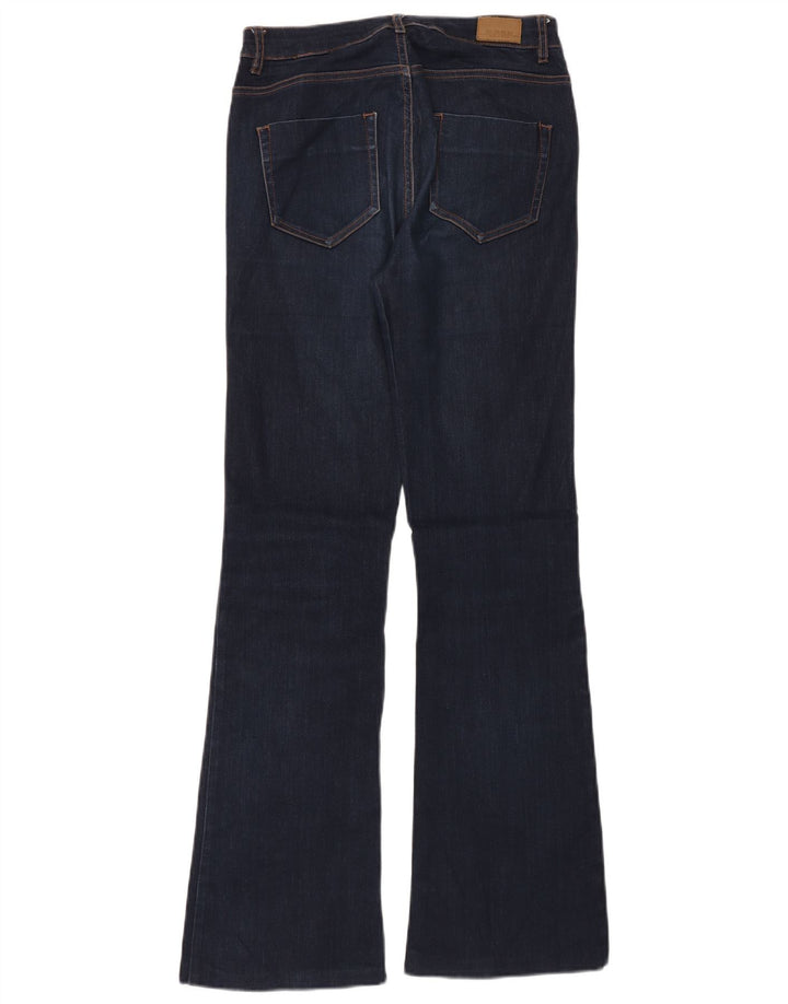 Zara Dame Flared Jeans EU 40 Medium W30 L32 Navy Blue