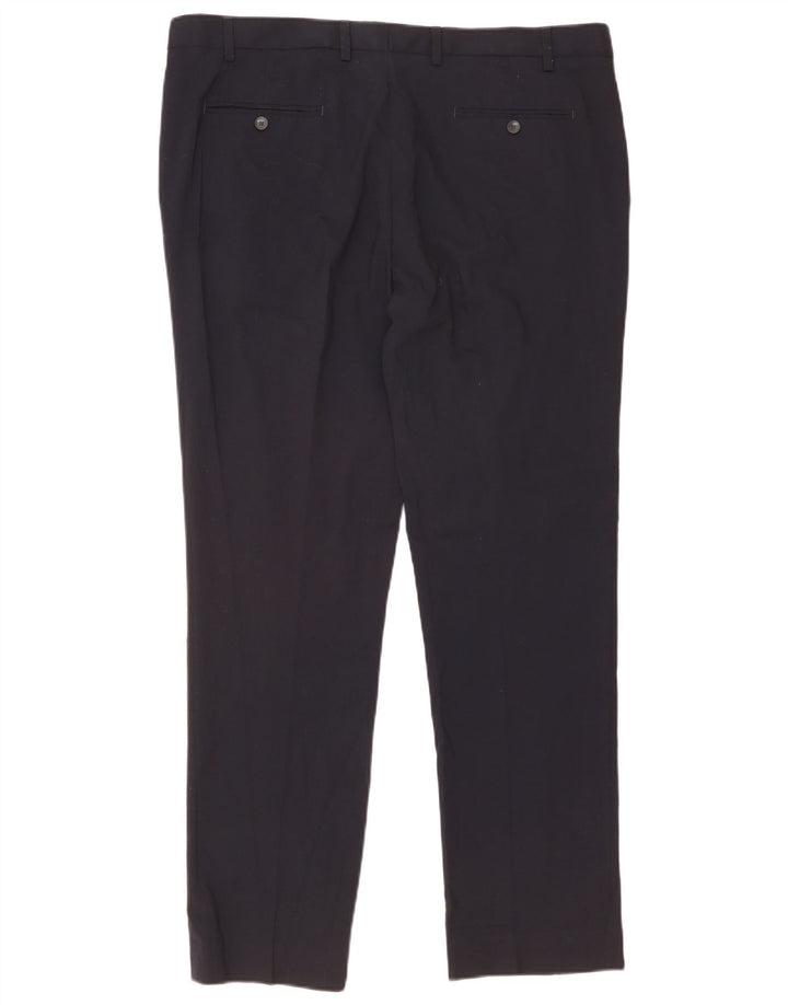 Marks & Spencer Herre Slim Chino Bukser W40 L33 Marineblå Polyester