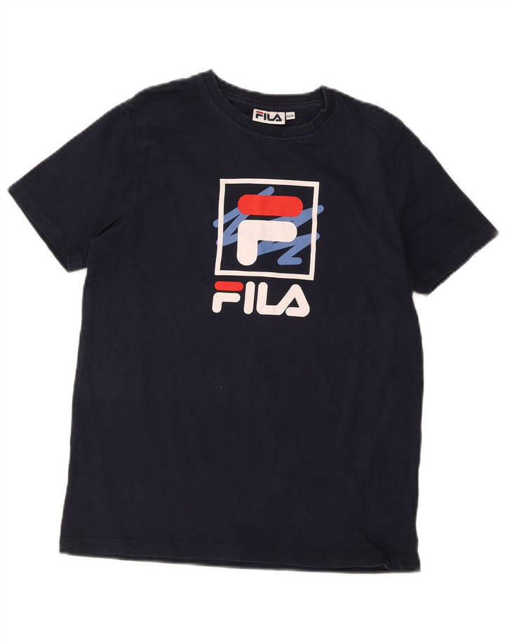 Fila drenge grafisk t-shirt top 11-12 år marineblå