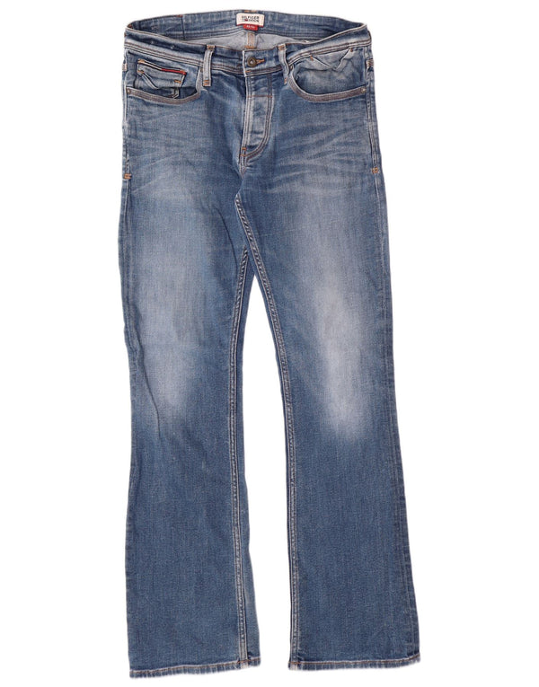 TOMMY HILFIGER Bootcut jeans til mænd W32 L32 blå bomuld