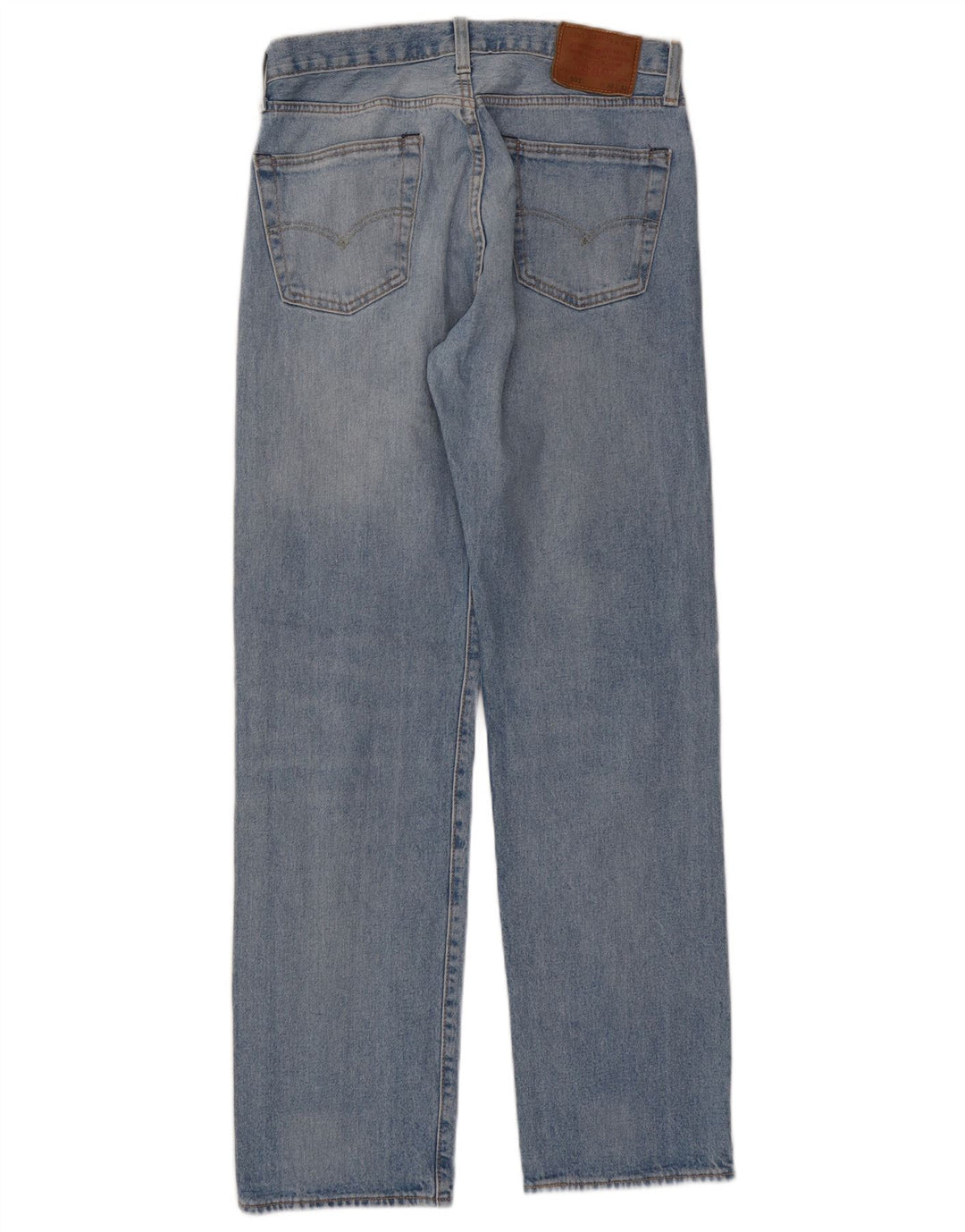 Levi's Herre 501 Straight Jeans W30 L32 Blå Bomuld