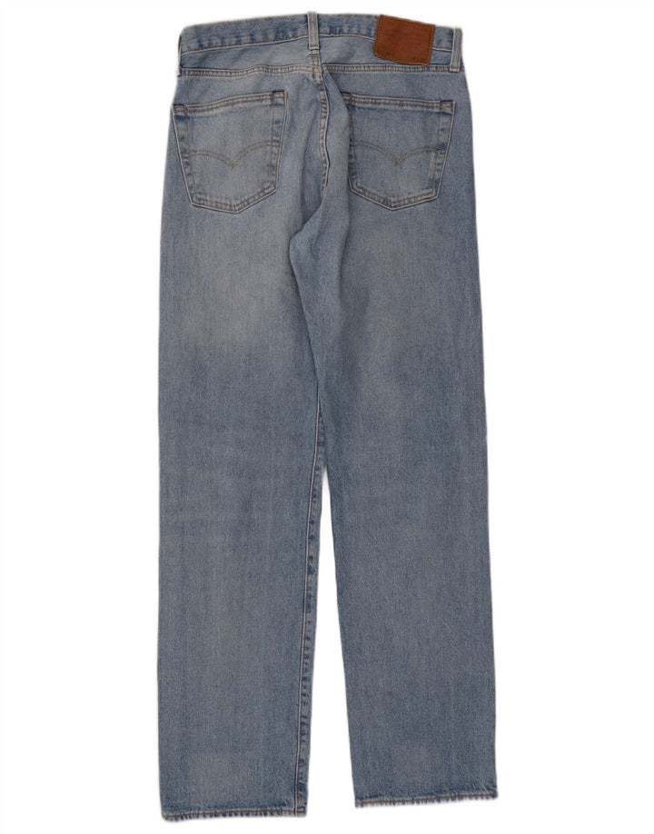 Levi's Herre 501 Straight Jeans W30 L32 Blå Bomuld