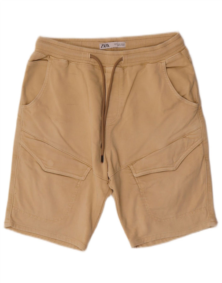 Zara Herre Cargo Shorts Medium W31 Beige