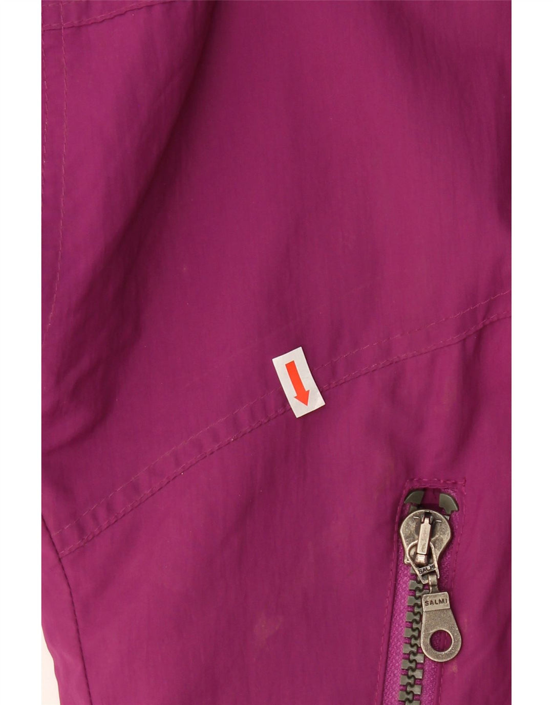 VINTAGE Mens Loose Fit Anorak Jacket UK 40 Large Burgundy Patchwork Vintage Vintage and Second-Hand Vintage from Messina Hembry 